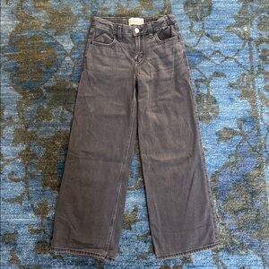 Abercrombie Kids Charcoal Ultra Wide-Leg Jeans